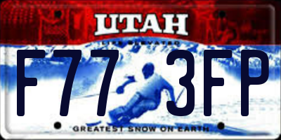 UT license plate F773FP
