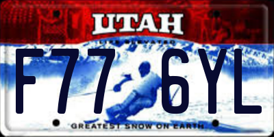 UT license plate F776YL