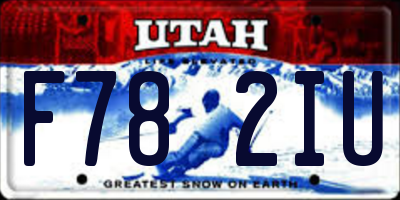 UT license plate F782IU
