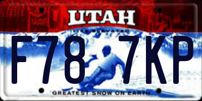 UT license plate F787KP