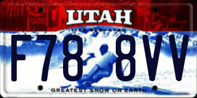 UT license plate F788VV