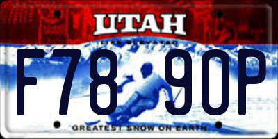 UT license plate F789OP