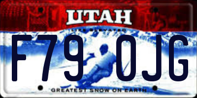 UT license plate F790JG