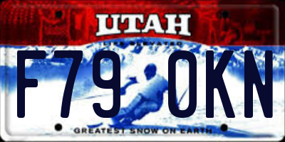 UT license plate F790KN