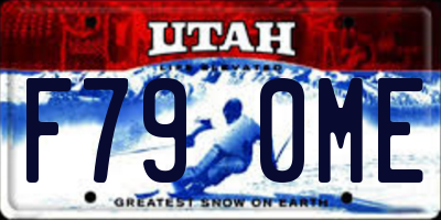 UT license plate F790ME