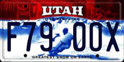 UT license plate F790OX