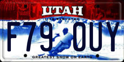 UT license plate F790UY