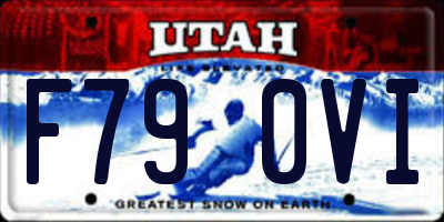 UT license plate F790VI