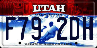 UT license plate F792DH