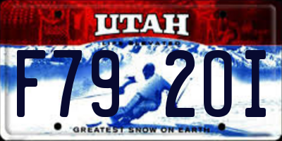 UT license plate F792OI