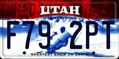 UT license plate F792PT