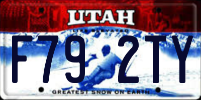UT license plate F792TY