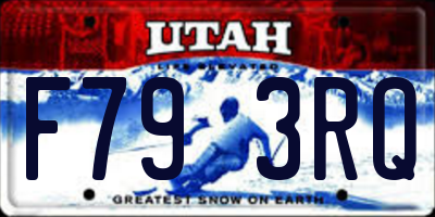 UT license plate F793RQ