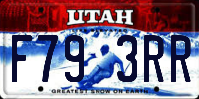 UT license plate F793RR