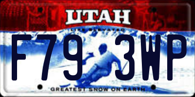 UT license plate F793WP
