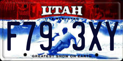 UT license plate F793XY