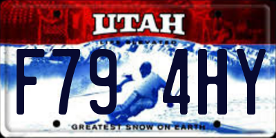 UT license plate F794HY