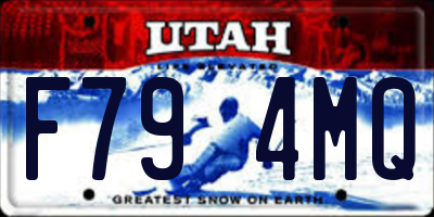 UT license plate F794MQ