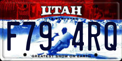 UT license plate F794RQ