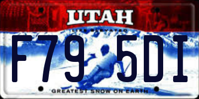 UT license plate F795DI