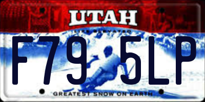 UT license plate F795LP