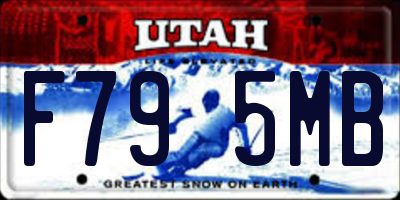 UT license plate F795MB