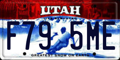 UT license plate F795ME