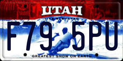 UT license plate F795PU