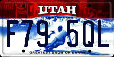 UT license plate F795QL