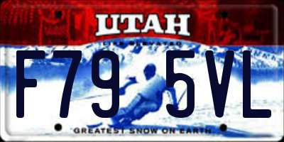 UT license plate F795VL