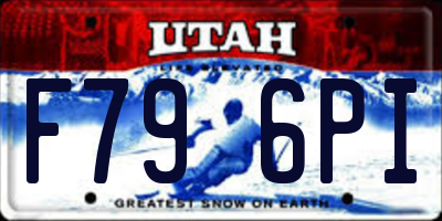 UT license plate F796PI