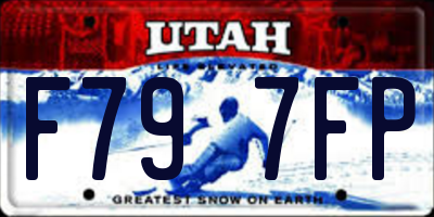 UT license plate F797FP