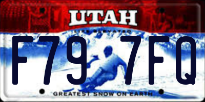 UT license plate F797FQ