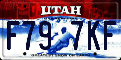 UT license plate F797KF