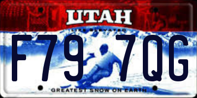 UT license plate F797QG