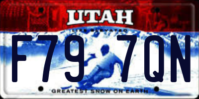UT license plate F797QN