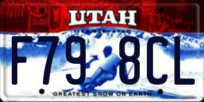 UT license plate F798CL