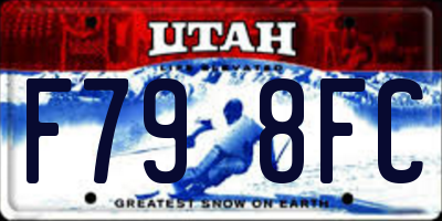 UT license plate F798FC