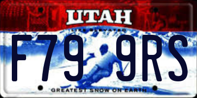 UT license plate F799RS