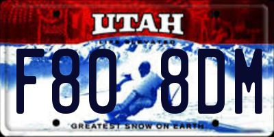 UT license plate F808DM