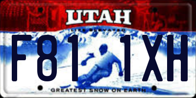UT license plate F811XH