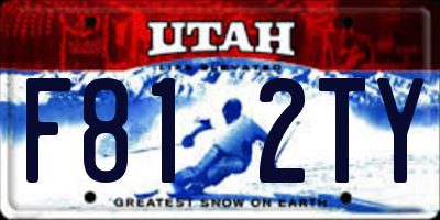 UT license plate F812TY