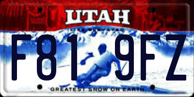 UT license plate F819FZ