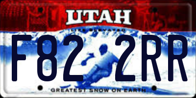 UT license plate F822RR