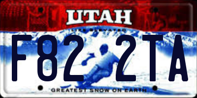UT license plate F822TA