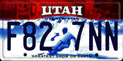 UT license plate F827NN