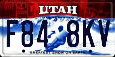 UT license plate F848KV