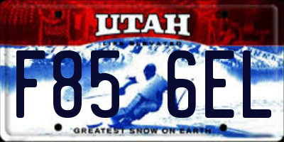 UT license plate F856EL
