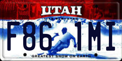 UT license plate F861MI