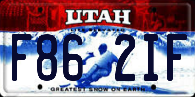 UT license plate F862IF